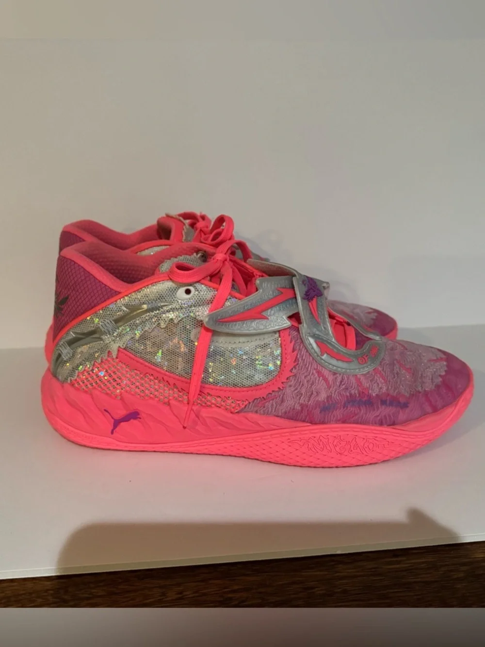 Puma Lamelo ball MB.05 world tour shoes pink purple size 11